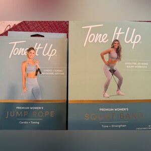 Tone It Up Squat Band and Jump Rope-New in Box